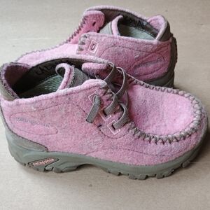 Patagonia Girls Pink Wool Chukka Boots Sz 11 Missing One Lace